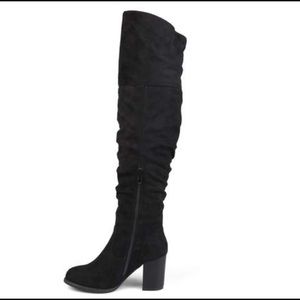 Journee Collection Women's Kaison Boot Over the knee black